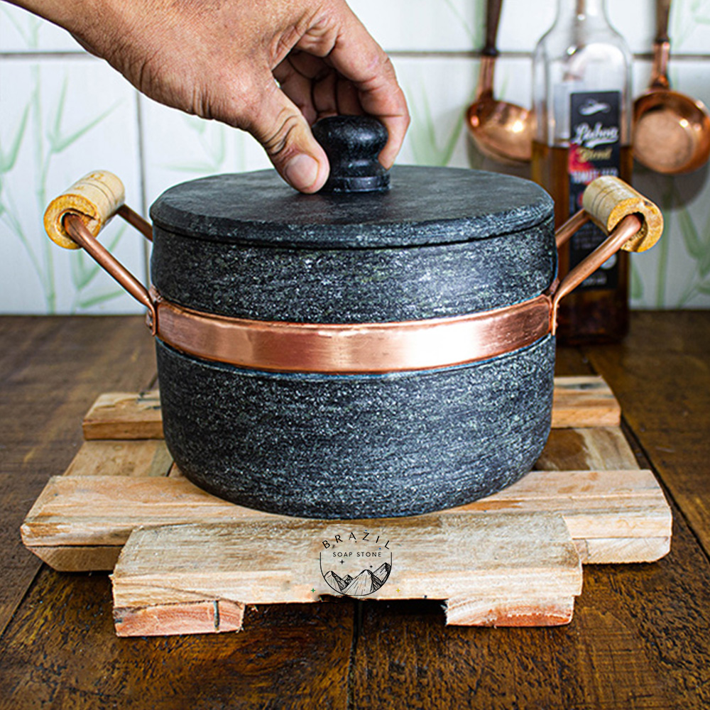 Wie Perforatie Waarnemen Soapstone Brazilian Cookware Pot 2 Liters – Soapstone Brazil