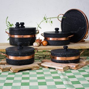 Brazilian Soapstone Stew Pot, Panela de Pedra-Sabão